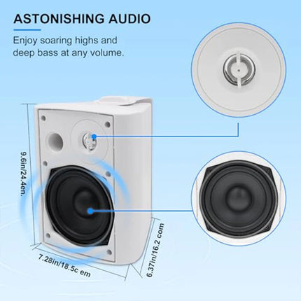5.25-Inch Outdoor Bluetooth Speakers