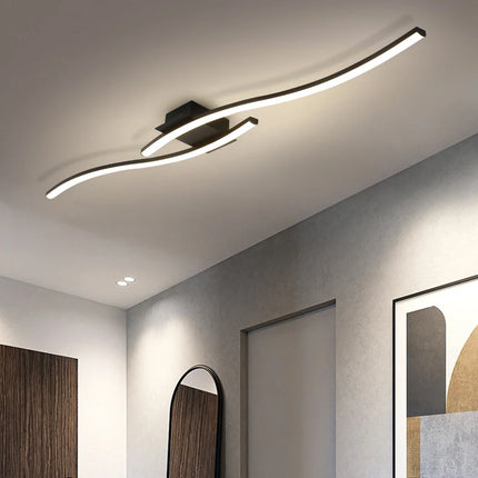 Modern Black LED Ceiling Lamp