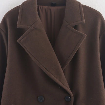 Women's Brown Wool Coat