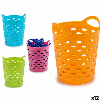 Peg Basket Yellow Blue Orange Pink polystyrene 14 x 17 x 14 cm 14 x 0,175 x 14 cm (12 Units)