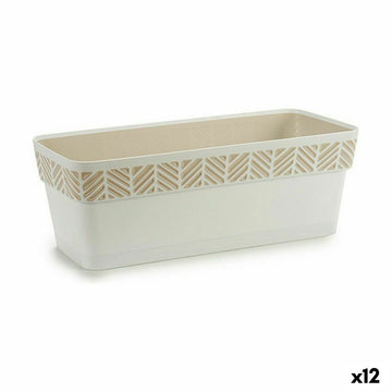 Planter Stefanplast Orfeo White Plastic 18,5 x 17 x 49,3 cm (12 Units)