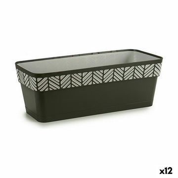 Planter Stefanplast Orfeo Anthracite Plastic 18 x 17 x 49,5 cm (12 Units)
