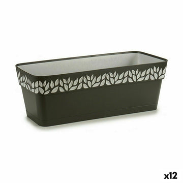 Planter Stefanplast Cloe Anthracite Plastic 49,5 x 17 x 19 cm (12 Units)