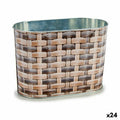 Planter Ibergarden Metal wicker Oval 12,7 x 15 x 23,5 cm (24 Units)