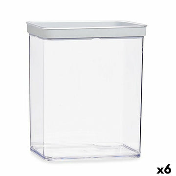 Jar Gondol Transparent Silicone polystyrene ABS 3,3 L 10,5 x 23,7 x 21 cm (6 Units)