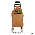 Shopping cart Kinvara Brown Black Green 3,3 L 36 x 95 x 35 cm (10 Units)