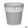 Self-watering flowerpot Stefanplast Cloe Grey Plastic 19 x 19 x 19 cm (12 Units)