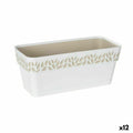 Planter Stefanplast Cloe White Plastic 13,3 x 12,3 x 29,3 cm (12 Units)