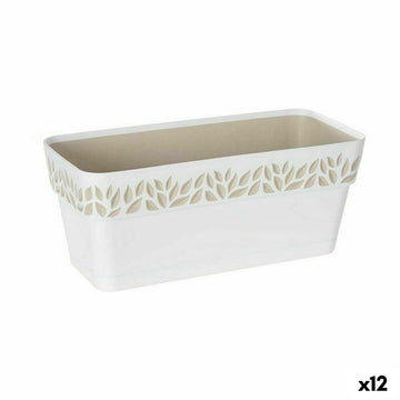 Planter Stefanplast Cloe White Plastic 13,3 x 12,3 x 29,3 cm (12 Units)