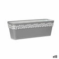 Planter Stefanplast Cloe Grey Plastic 49,5 x 17 x 19 cm (12 Units)