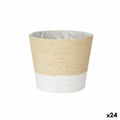 Planter Ibergarden White Rope Plastic 19,5 x 17,5 x 19,5 cm 19,5 x 16,5 x 19,5 cm (24 Units)