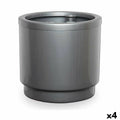 Self-watering flowerpot Ibergarden 4132-PLA 4132-PLA Silver polypropylene 32 x 30,5 x 32 cm (4 Units)