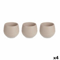 Set of pots Ibergarden Taupe Plastic 16,5 x 16,5 x 14,5 cm 51,5 x 14,5 x 16,5 cm (4 Units)