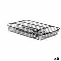 Cutlery Organiser Kinvara Black Metal 26 x 4,7 x 35,5 cm 26 x 5,5 x 35,5 cm (6 Units)