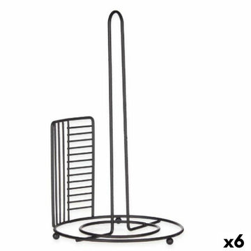 Kitchen Paper holder Kinvara Black Metal 18,5 x 31,5 x 18,5 cm 18,5 x 32,4 x 18,5 cm (6 Units)
