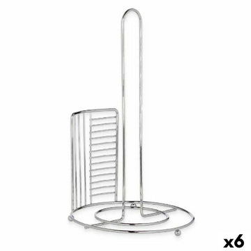 Kitchen Paper holder Kinvara Silver Metal 18,5 x 31,5 x 18,5 cm 18,5 x 32,4 x 18,5 cm (6 Units)
