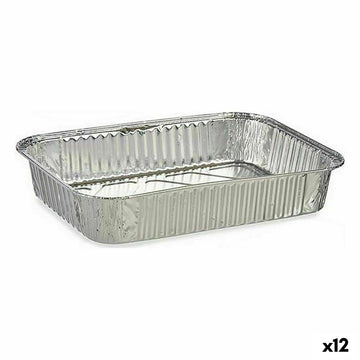 Set of Food Trays Kinvara Disposable 12 Units
