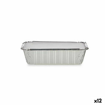 Set of Food Trays Kinvara Disposable With lid 12 Units