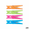 Clothes Pegs Multicolour Plastic 7 x 1 cm 1 x 7 x 7 cm 10 x 20 x 3,5 cm 10 x 22 x 3,5 cm Set 24 Pieces (24 Units)