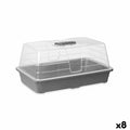 Greenhouse Ibergarden Grey Transparent Plastic 38,4 x 17,5 x 24,7 cm 38,4 x 18 x 24 cm (8 Units)