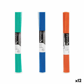 Non-slip Mat Kinvara Green Purple Orange Rubber 45 x 0,1 x 100 cm 4,5 x 45 x 4,5 cm (12 Units)