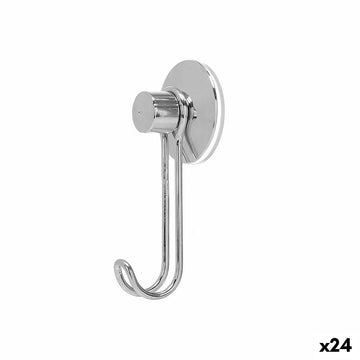 Hook for hanging up Berilo Metal Steel ABS 6 x 13 x 4 cm (24 Units)