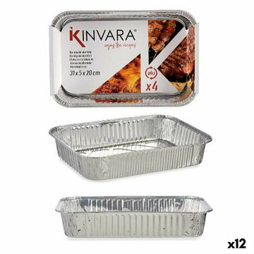 Set of trays Kinvara 12 Units 4 Pieces
