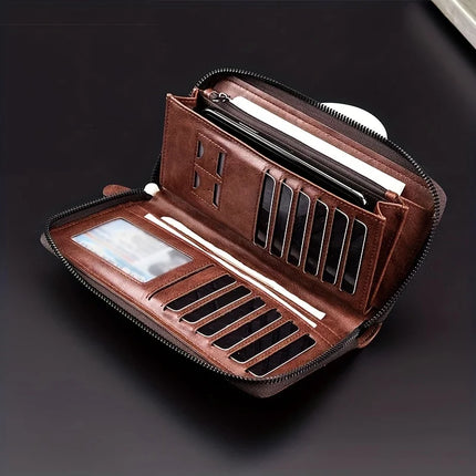 Long RFID Zipper Wallet