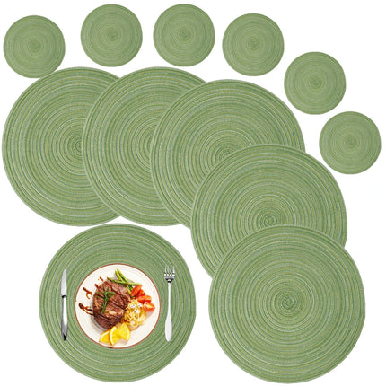 Round Woven Placemat Set