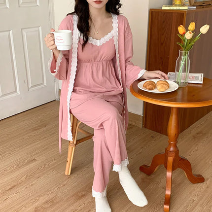 3-Piece Maternity Nursing Pajama Set