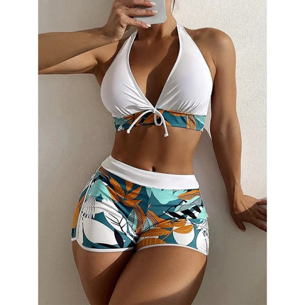 Halter High-Waist Bikini Set
