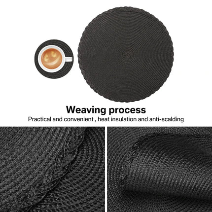 Round Woven Placemat Set