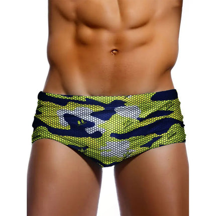 Men's Camouflage Print Swim Trunks
