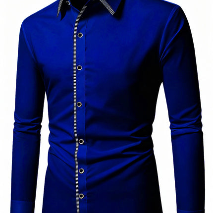 Men’s Patchwork Smart Casual Shirt