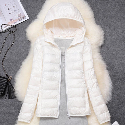 Women's Lightweight Hooded Puffer Jacket