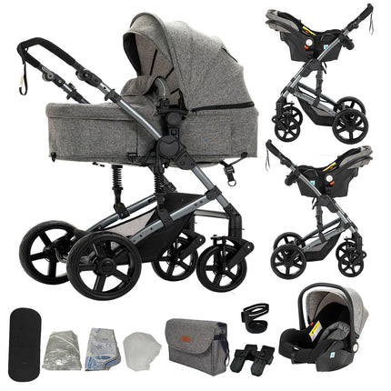 3-in-1 Foldable Baby Travel System