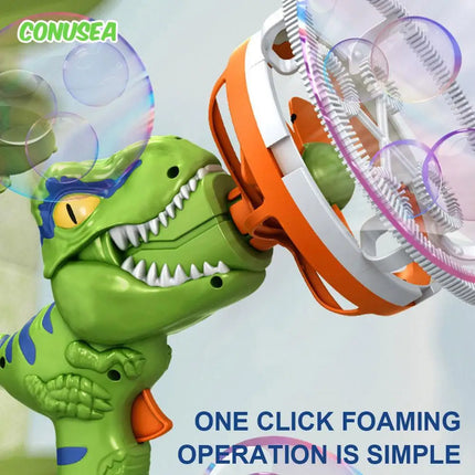 2-in-1 Dinosaur Bubble Gun