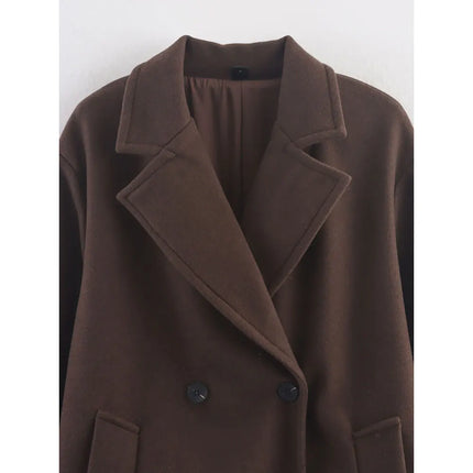 Women's Brown Wool Coat