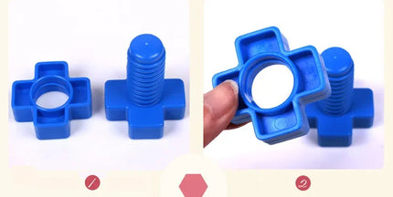 Nut-Shaped Matching Building Block Set