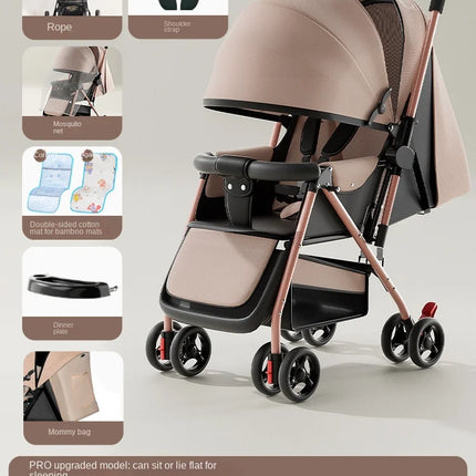 Lightweight Foldable Baby Stroller