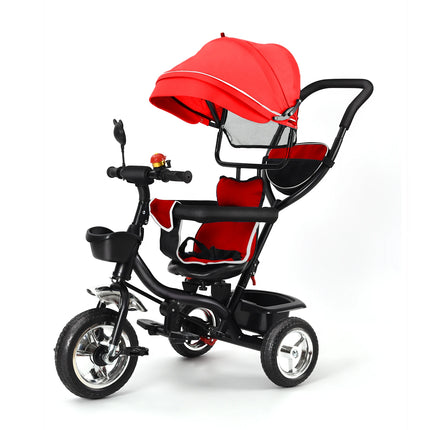 Adjustable Baby Tricycle with Push Bar