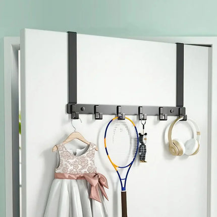 Over-the-Door 6-Hook Organizer Rack