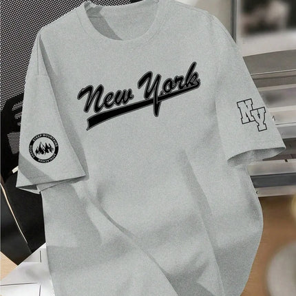 Men's Letter Print Casual T-Shirt