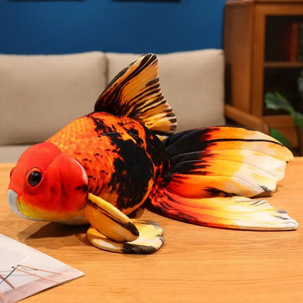 Lucky Koi Goldfish Plush Pillow