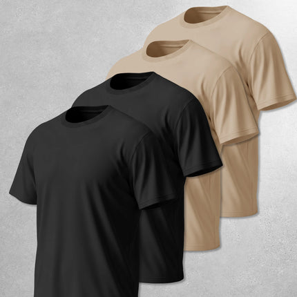 4-Pack Basic Short Sleeve T-Shirts