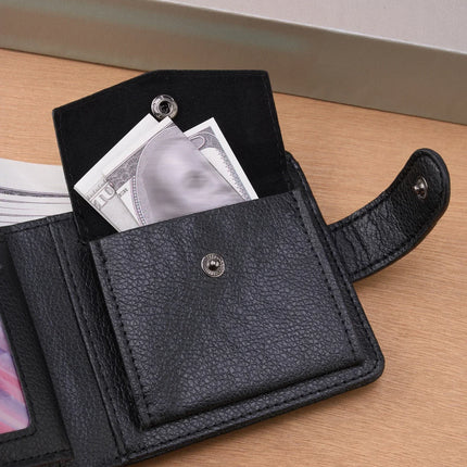 Slim Zipper Leather Wallet