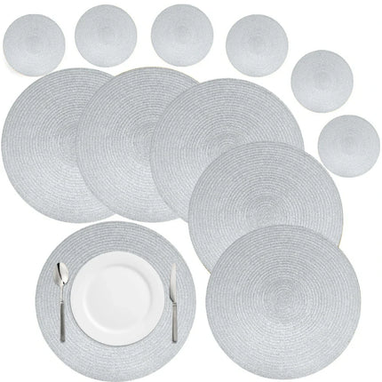 Round Woven Placemat Set