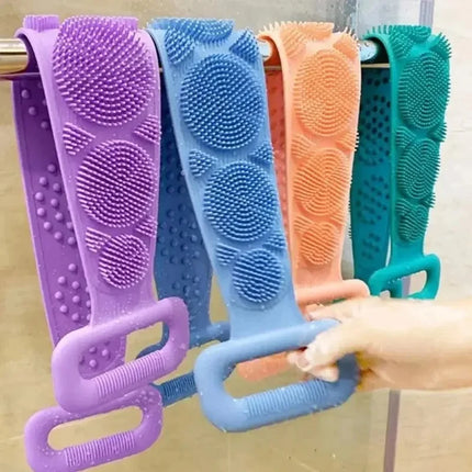 Silicone Back Scrubber Shower Belt