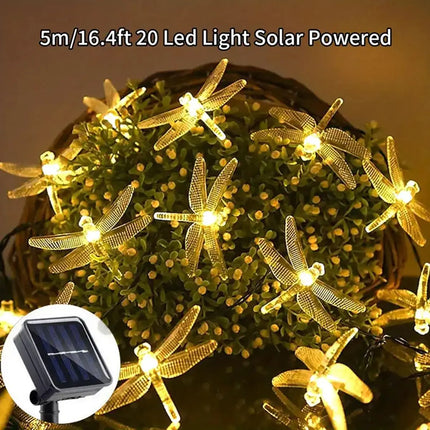 Solar Dragonfly String Lights
