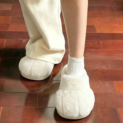 Women's Cat Paw Plush Slippers